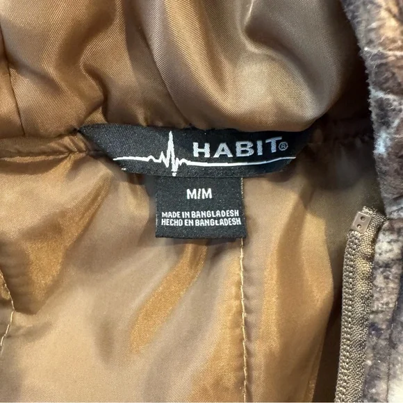 Habit Youth Medium Real Tree Camo Bomber Jacket - Insulated & Waterproof - Picture 6 of 11